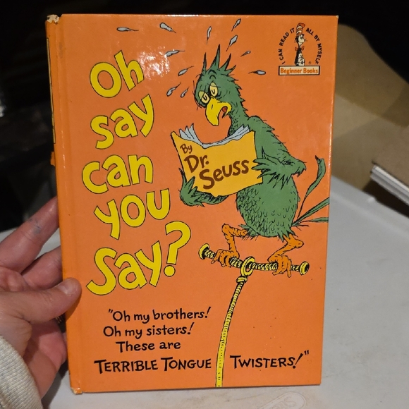 Dr. Seuss Other - Dr. Seuss 'Oh Say Can You Say?' Book - Orange and Green